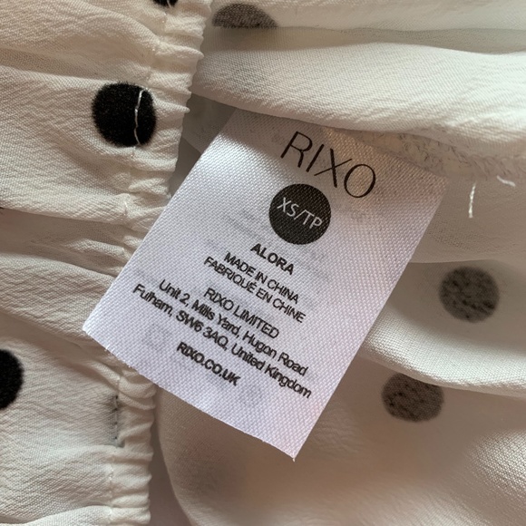 NWT! RIXO London Alora Cropped Blouse Top XS - Picture 5 of 11